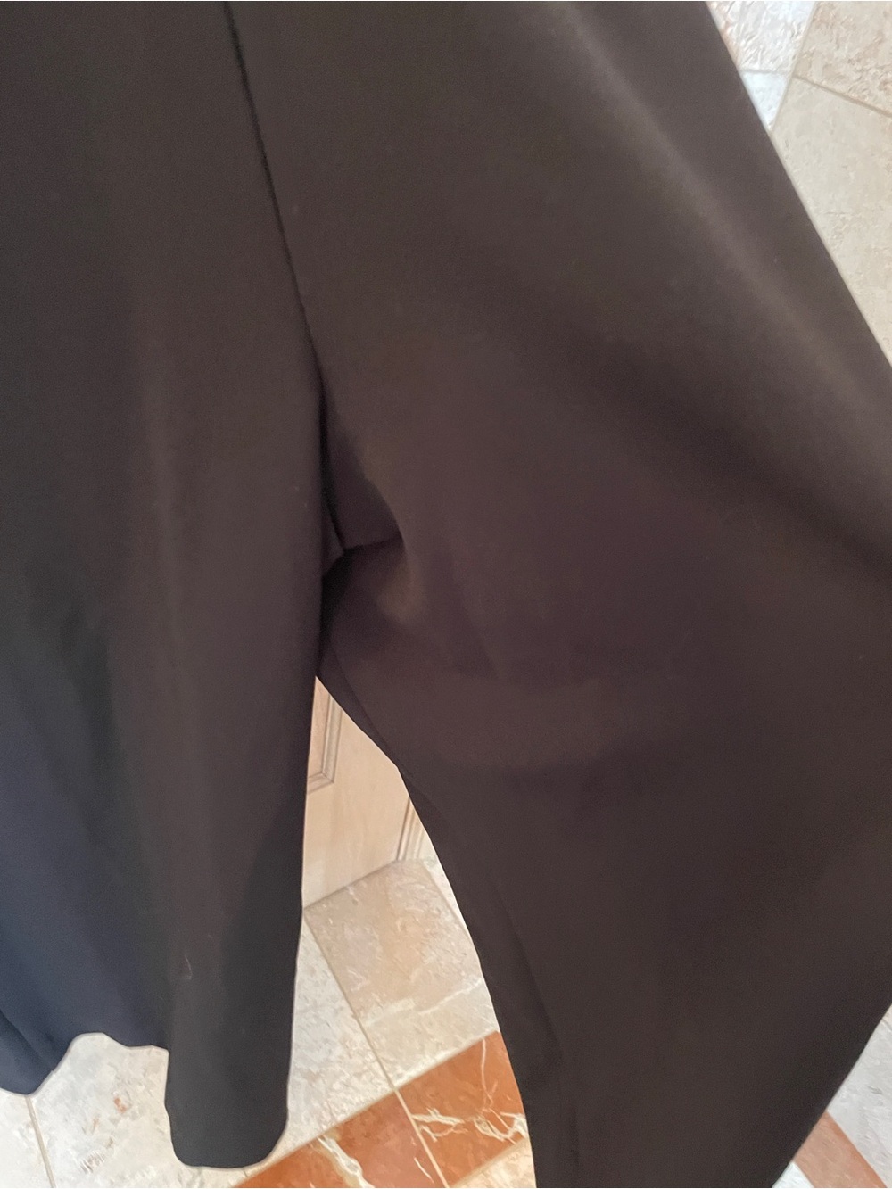 Adrianna Papell Black Satin-Trim Wrap Jumpsuit - Picture 7 of 14